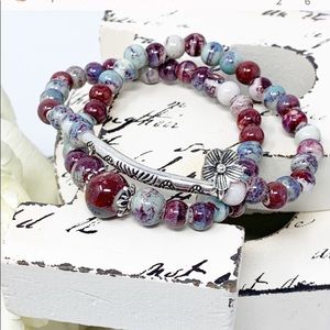 Boho Wrap Bead Bracelet